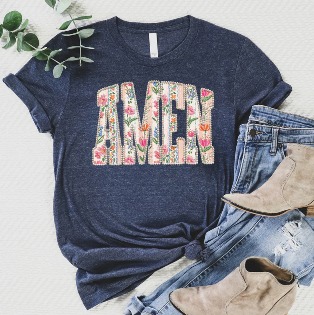 Amen Pearl Floral Tee